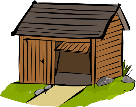 Нарисовать сарай