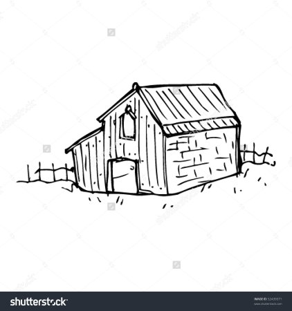 Сарай раскраска для детей