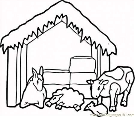 Сарай раскраска