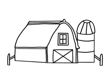 Хлев раскраска для детей