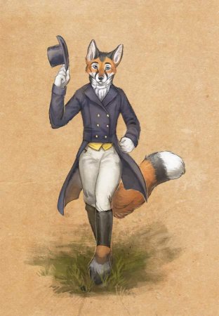 Арты животных в стиле людей