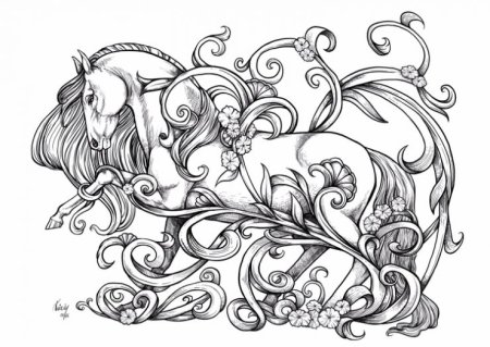 Орнамент лошадь