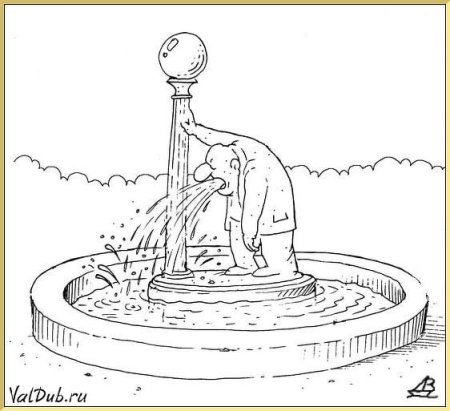 Зарисовка фонтана