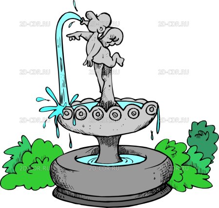 Фонтан мультяшный