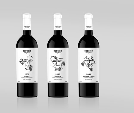 Вино с черной этикеткой