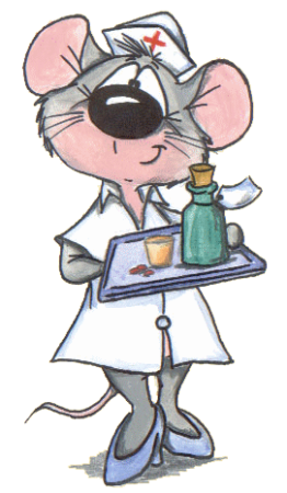 Мышонок в медицинском халате