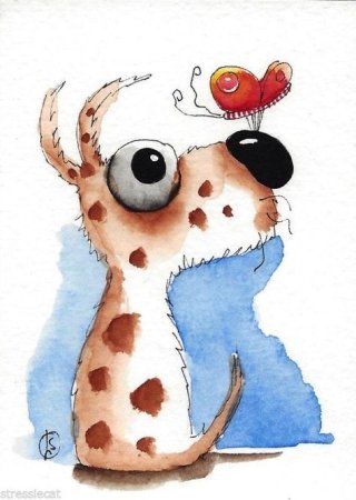 Милые Акварельные рисунки