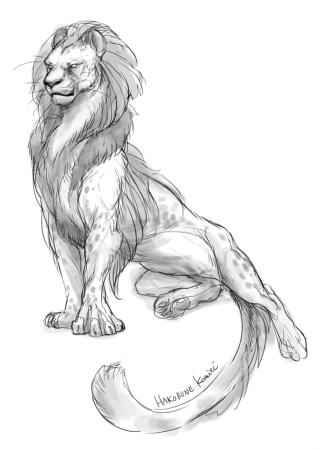 Скетч набросок Мифические существа