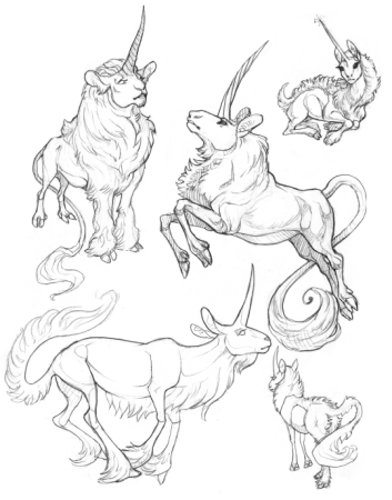Мифические существа зарисовки