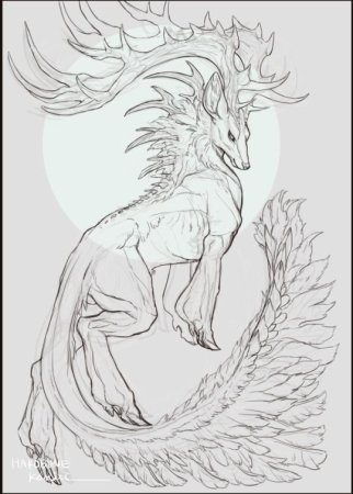Мифические существа зарисовки