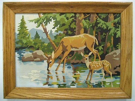 Картина на водопое рисунок