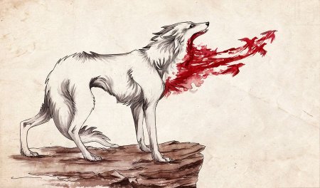 Волк арт карандашом