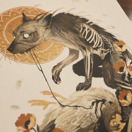 Раненое животное эскиз