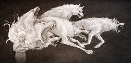 Рисунок графитом животных