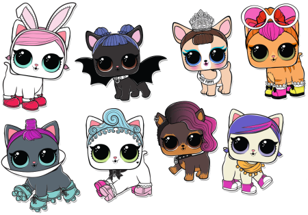 Лалилу бумажные куклы ЛОЛ