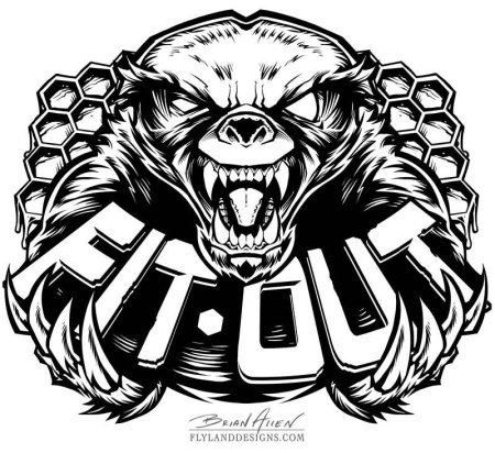 Honey Badger тату