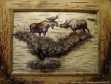 Рисование на бересте