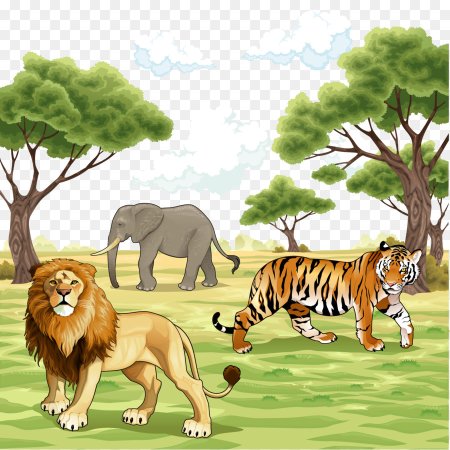 Саванна рисунок для детей