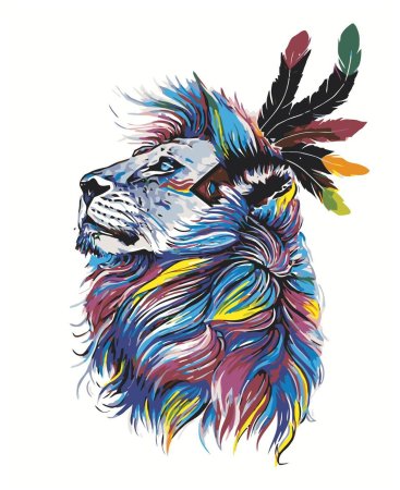 Разноцветный Лев