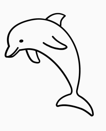 Черноморская Афалина раскраска