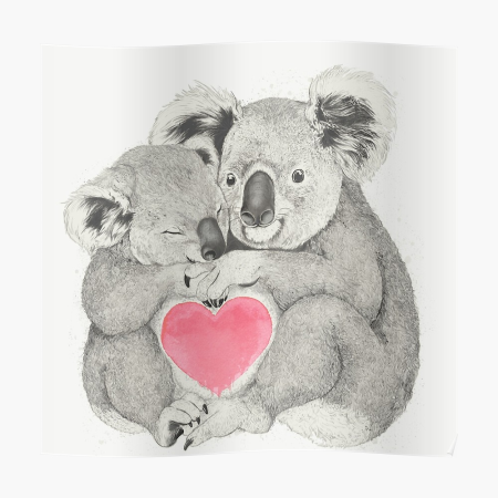 Коала с сердечком