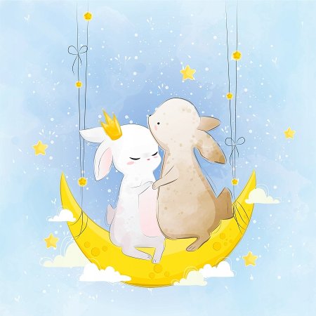 Акварельные животные для метрики