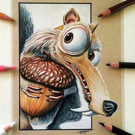 Рисунки цветными карандашами