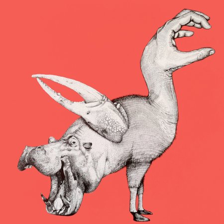 Скрещенные животные арт