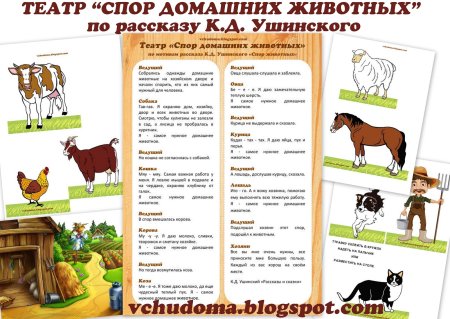 К.Д. Ушинского «спор животных»