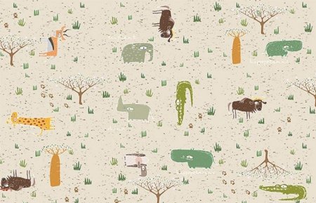 Пробковые полы с фотопечатью Corkstyle Fantasy animals