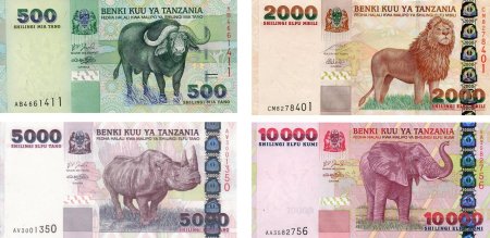 Банкноты с изображением животных разных стран