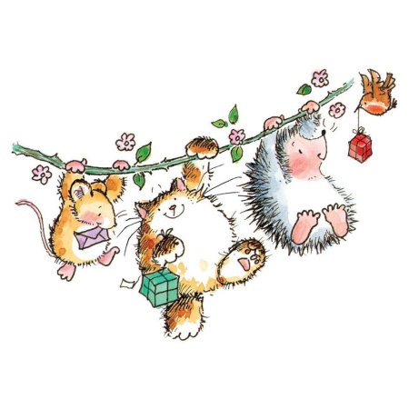 Открытки с рисованными животными