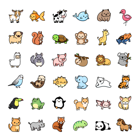 Идеи для стикеров животные