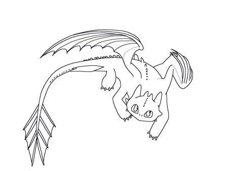 Фурия дракон раскраска