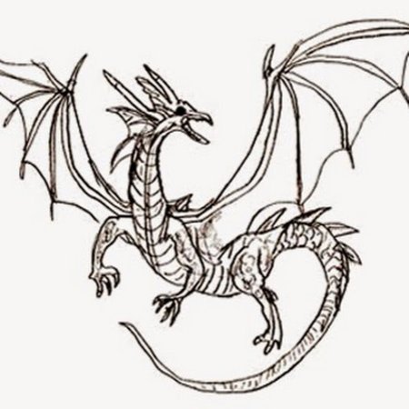 Несуществующее животное дракон