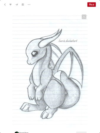 Дракон для срисовки