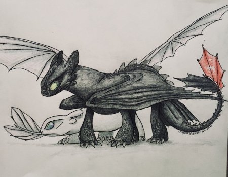 Как приручить дракона 3 рисунок Беззубика