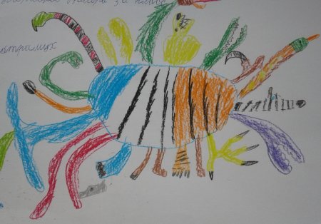 Рисование для детей вымышленное животное