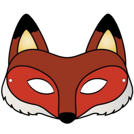 Новогодняя маска лиса