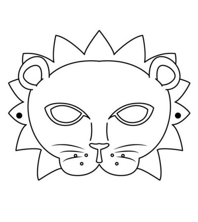 Карнавальная маска раскраска
