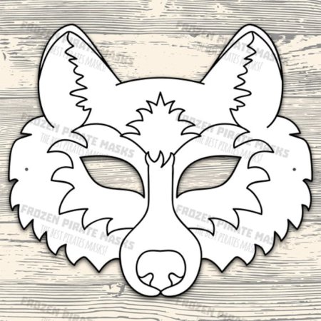 Новогодняя маска волка своими руками