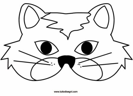 Маска кота для детей
