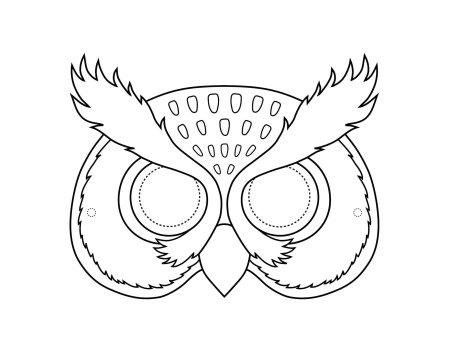 Маска Совы для детей