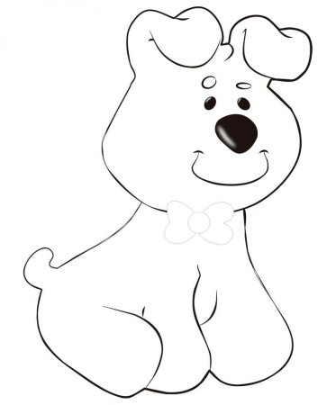 Трафарет собаки для аппликации