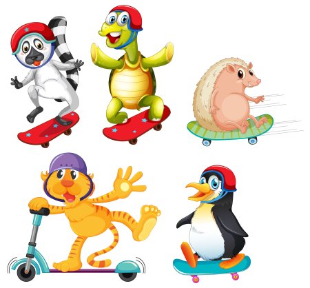 Спорт звери вектор