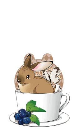 Милые кролики арт