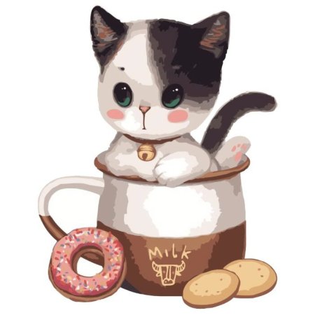 Чашка с кошкой