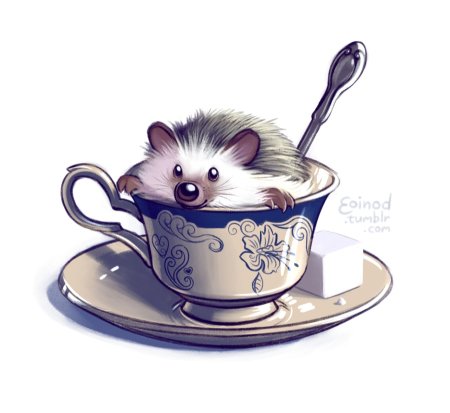 Мышка с чаем