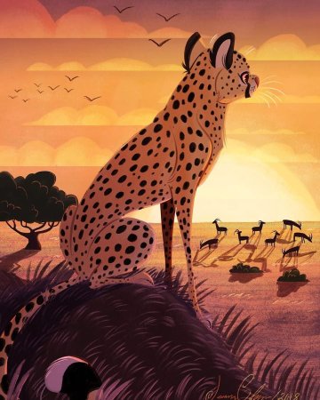 Саванна Король Лев Африка