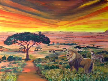 Пейзажи Африки живопись
